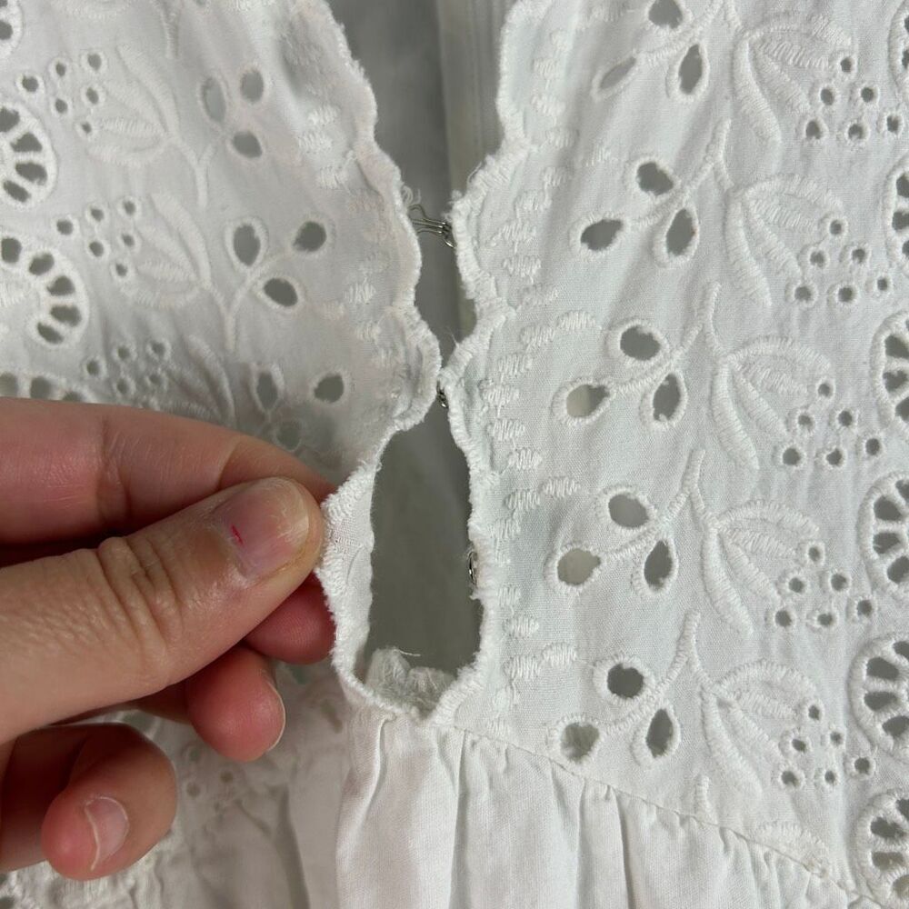 SEA NEW YORK Violette Patch Puff Sleeve Midi Dress M - Picture 9 of 9